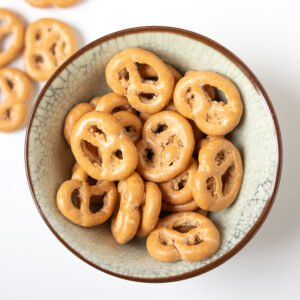 Chocolade pretzel karamel zeezout