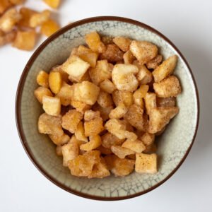 Gedroogde appel-kaneel blokjes