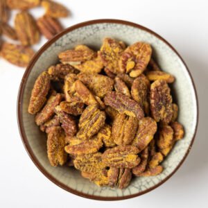 Noten gekruide pecannoten