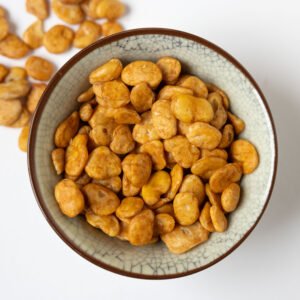 Rijstcracker gedroogde tuinbonen gezouten