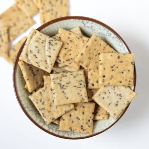 Goma Arabe Salted Crackers Zwarte Sesam Crackers Gezouten